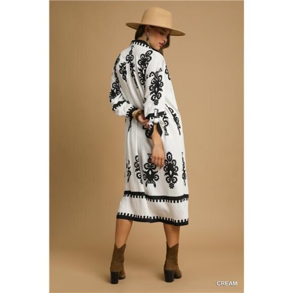✨NWT Umgee Abstract‎ Print Midi Dress - Picture 3 of 5